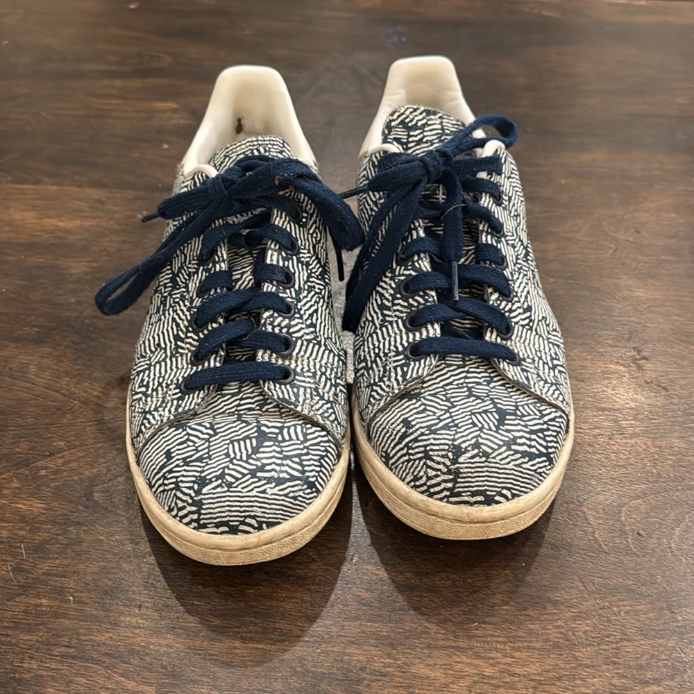 Adidas Stan Smith Blue and White Sneakers